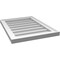 Ekena Millwork Vertical Surface Mount PVC Gable Vnt: Non-Functional, w/2"W x 1-1/2"H, Brickmould Frame, 18"W x 24"H GVPVE18X2402SN - alternate 3